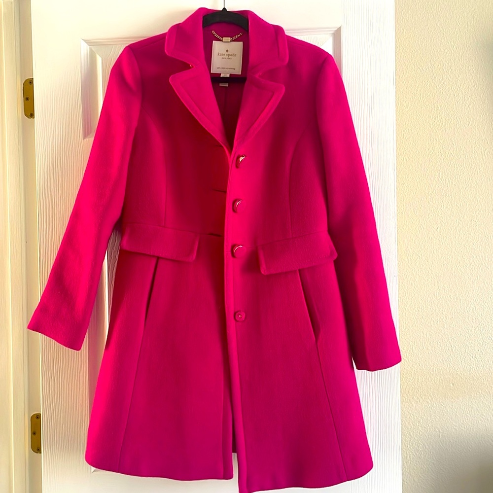 Kate Spade Bright Pink Coat